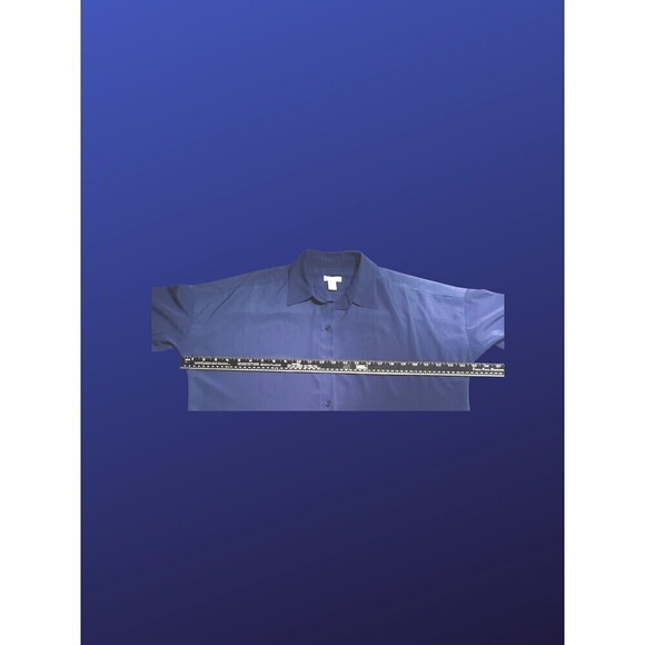Chico’s Oversized Blouse, Tab Sleeve, ROYAL BLUE, Chico’s Size 1/US Size 8, NWOT - Picture 5 of 9